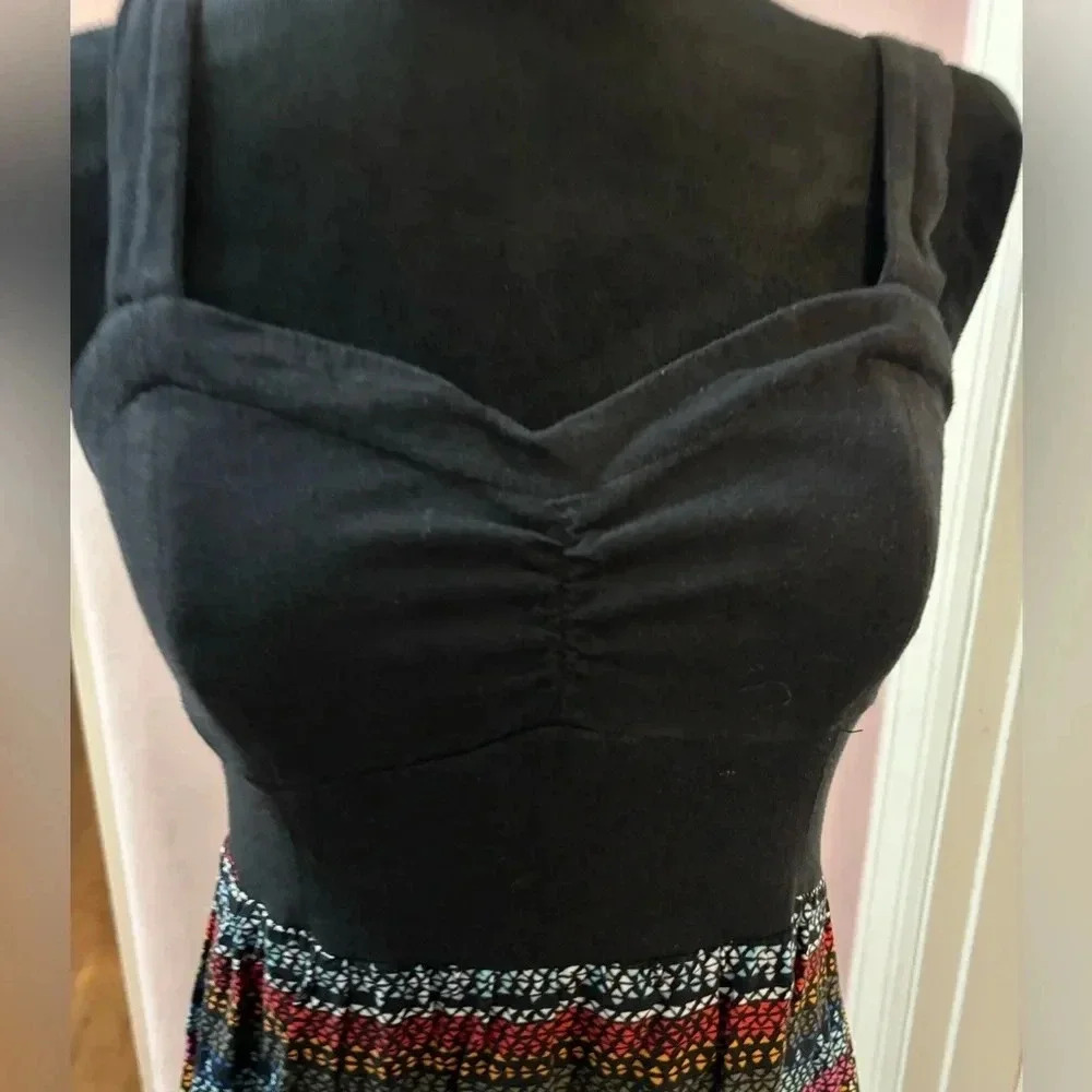 MUDD Black Multicolor Maxi dress M - Picture 4 of 10